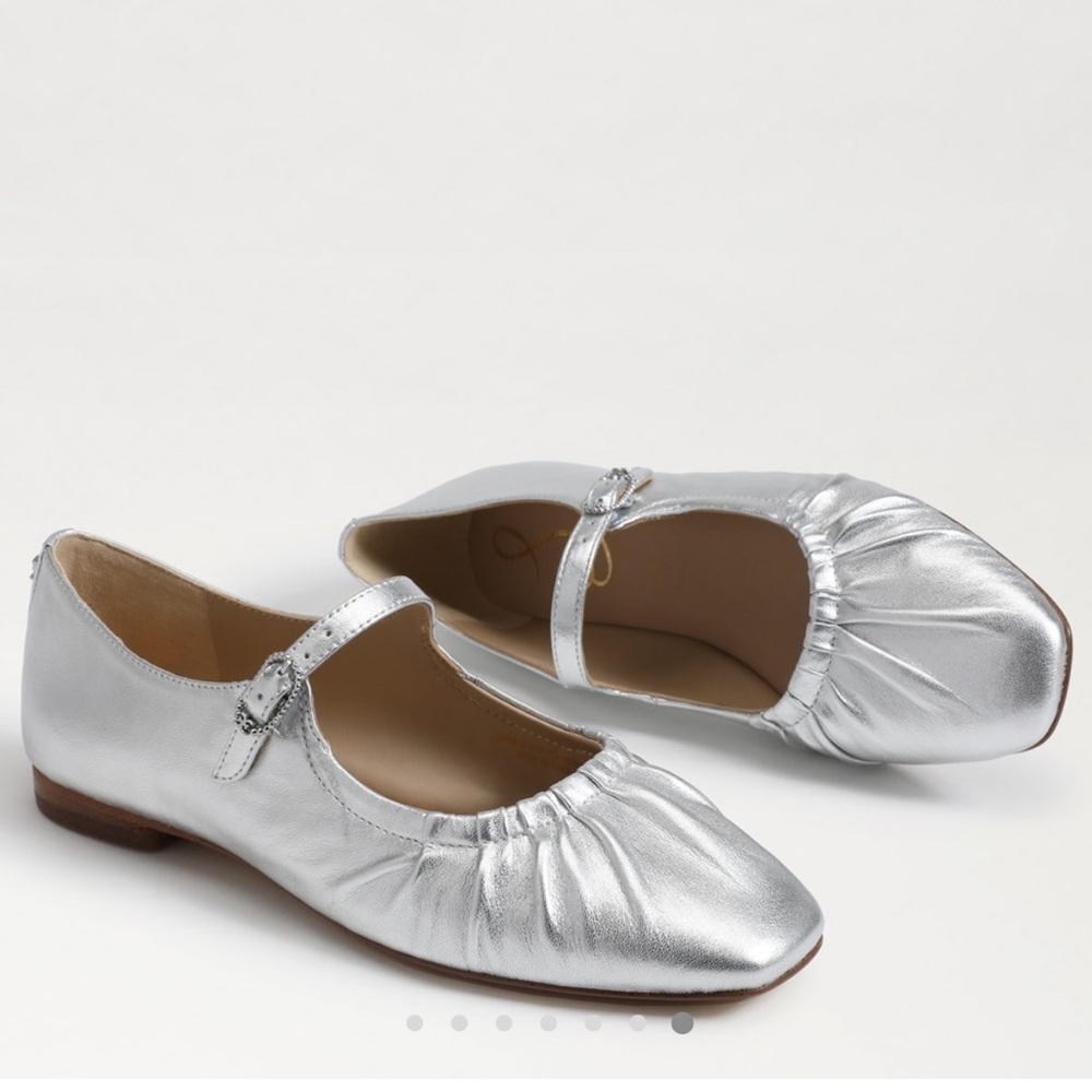 Sam Edelman Silver Ballet Flats